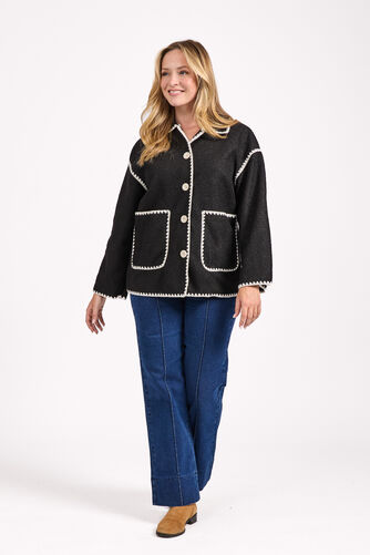 Mudflower – Blanket Stitch Felt Jacket